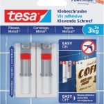 Tesa powerstrips verstelbare klevende schroef voor tegels & metaal 3 kg. - 2 stuks - €5,19