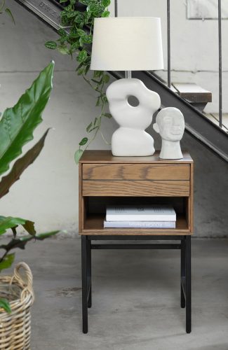 Bijzettafel Modica Smoked Eiken 45x40cm | € 331