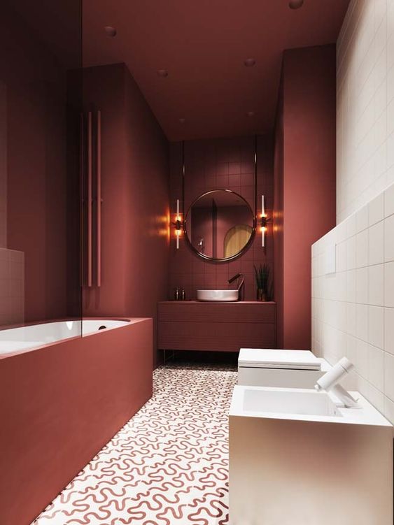 Bordeauxrood in interieur - Huis-inrichten.com