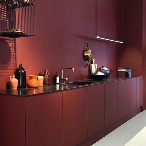 Bordeauxrood in interieur - Huis-inrichten.com