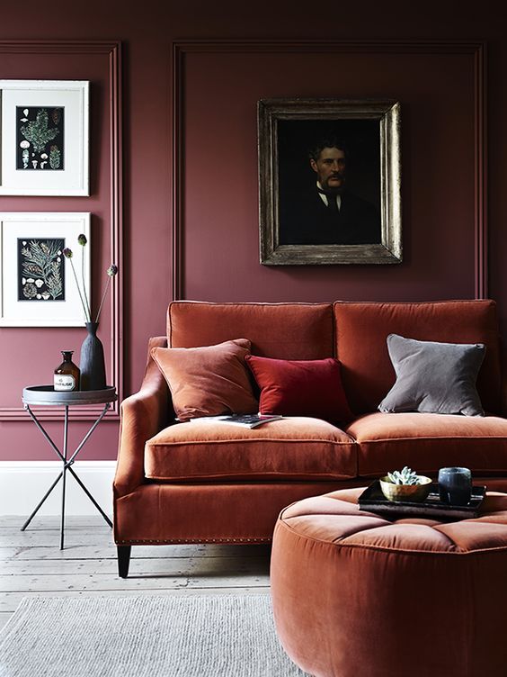 Bordeauxrood in interieur - Huis-inrichten.com