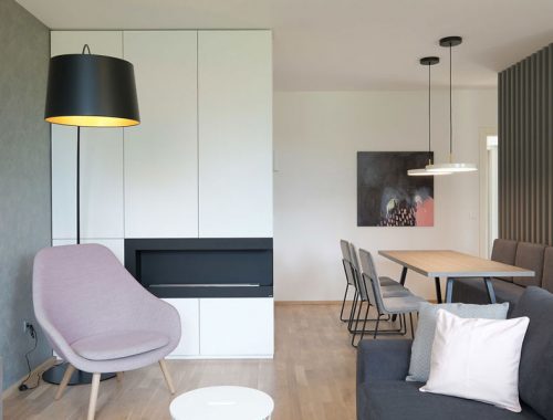 Dit moderne appartement is leuk en speels ingericht met een open karakter