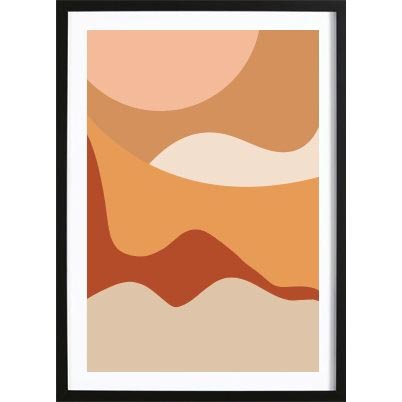 Wallified - Desert Abstract Poster (50x70cm) - € 34,95