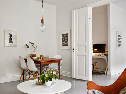 Een klein romantisch appartement in Zweden