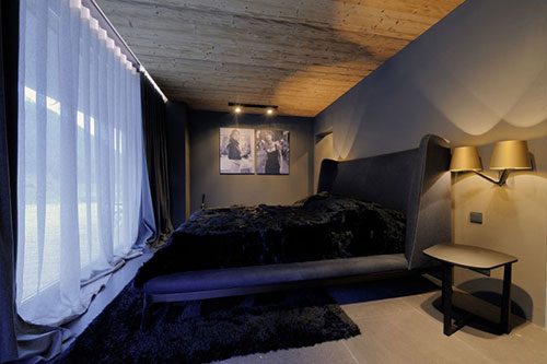 Elegante slaapkamer van Chalet Canelle