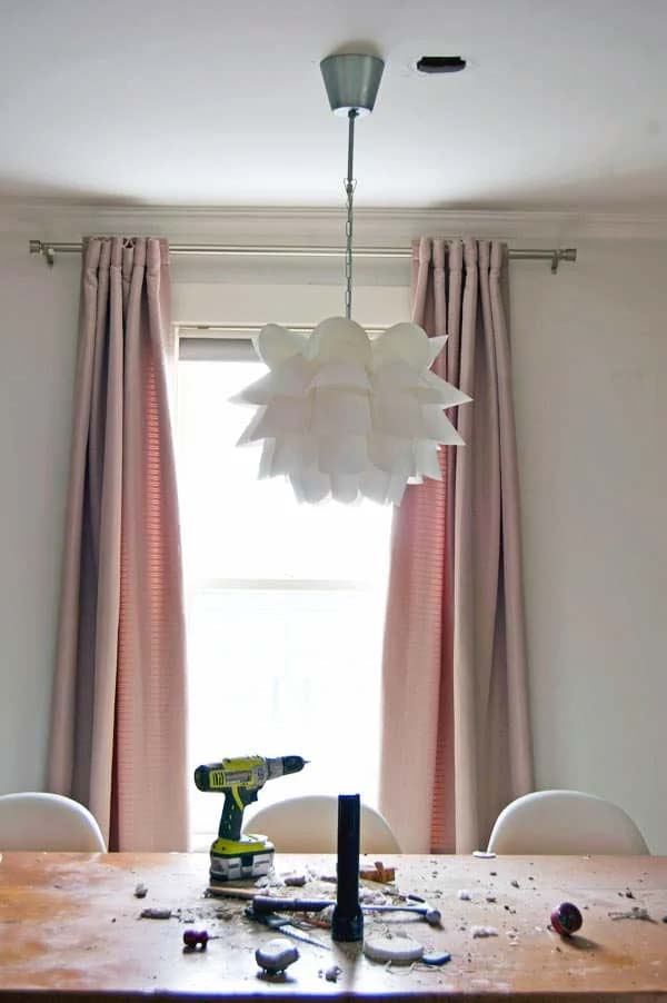 hanglamp aan plafond verplaatsen hanglamp aan plafond verplaatsen