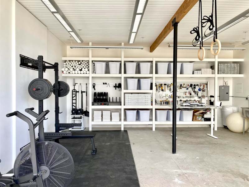 home gym maken garage