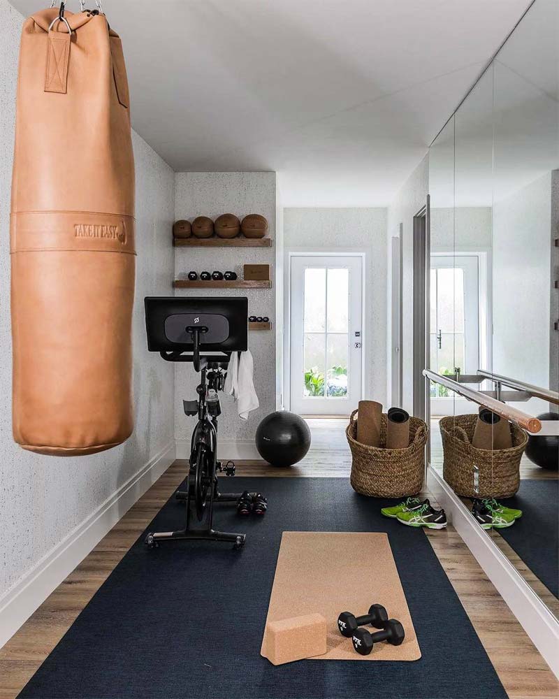 home gym maken spiegel
