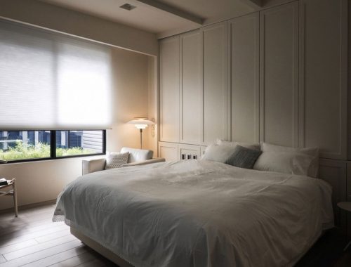 Moderne slaapkamer met landelijke sfeer