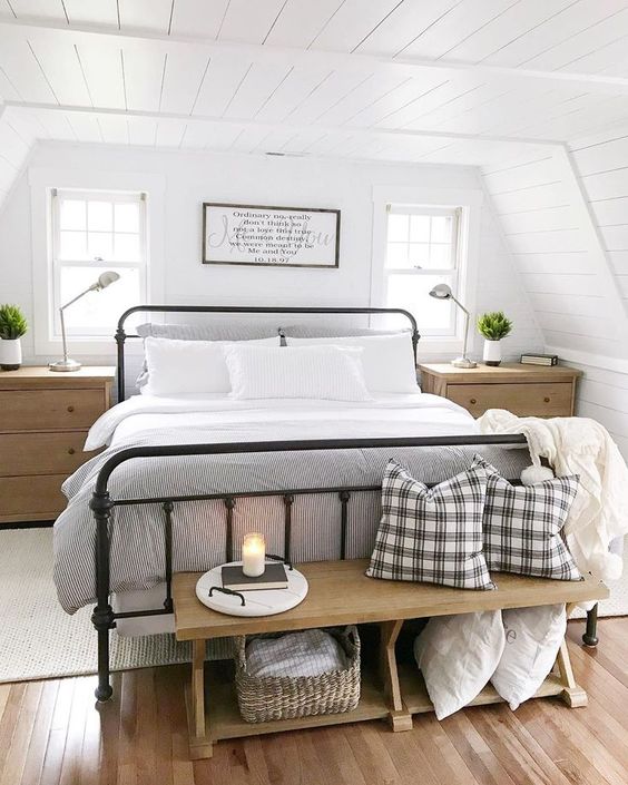 houten bankje slaapkamer