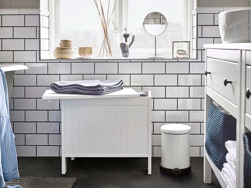  IKEA badkamer landelijk Hemnes