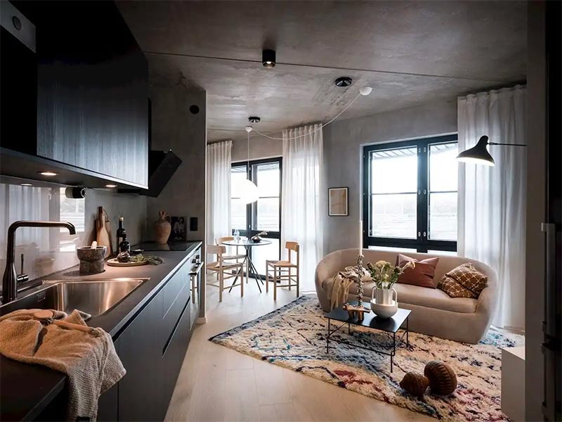 Dit interieur is het bewijs dat een industriële woonkamer ook erg warm en sfeervol kan zijn. Dit interieur is het bewijs dat een industriële woonkamer ook erg warm en sfeervol kan zijn.