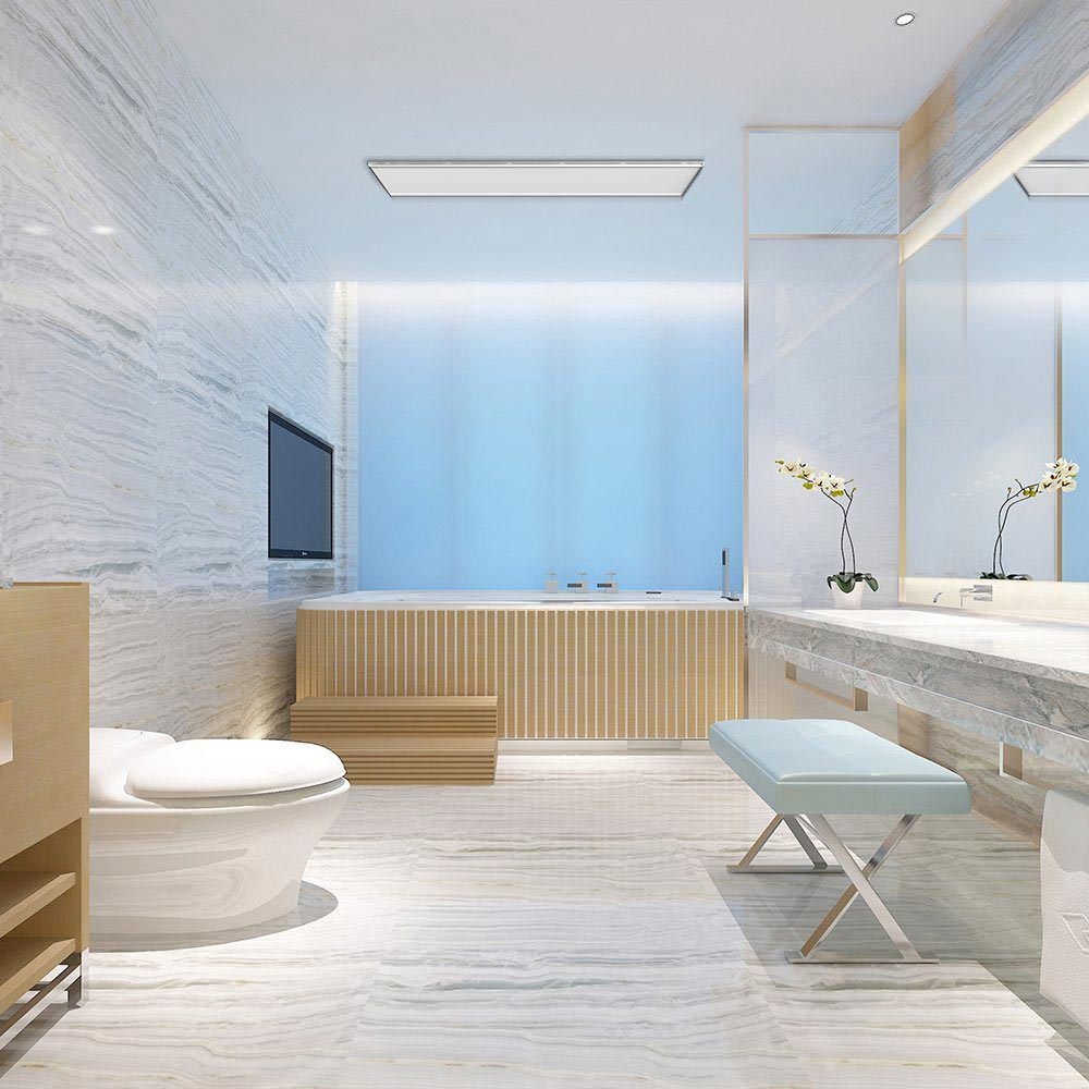 infrarood verwarming badkamer plafond