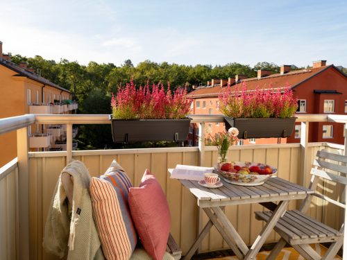 klein balkon inklapbare meubels