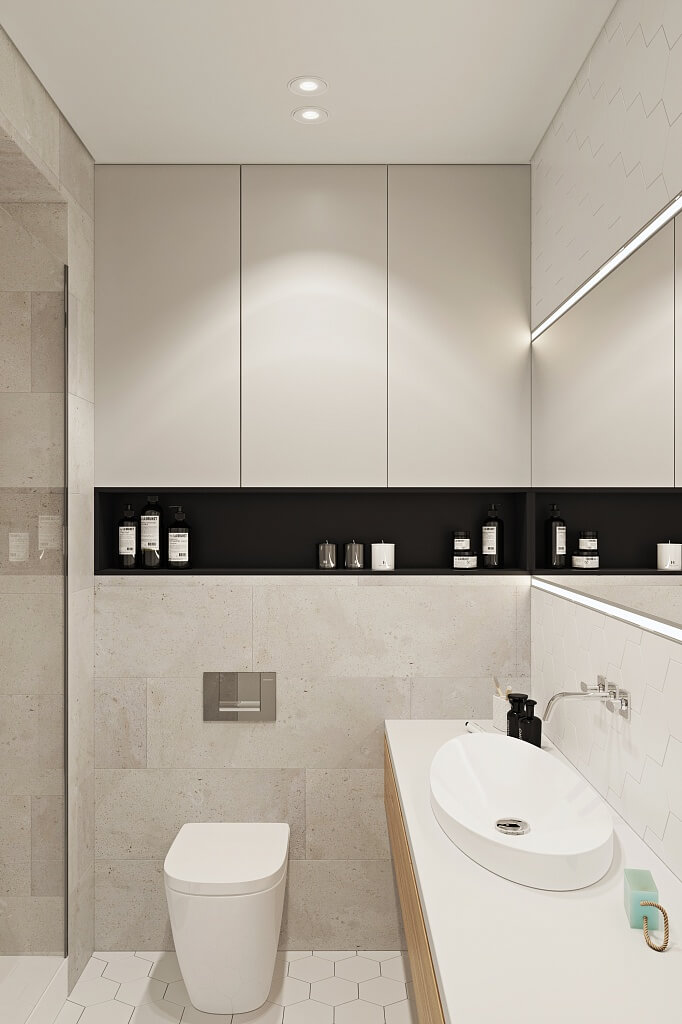 Verbazingwekkend Deze kleine badkamer is super luxe ingericht | Huis-inrichten.com MX-19