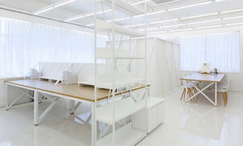 led tl buizen minimalistisch kantoor