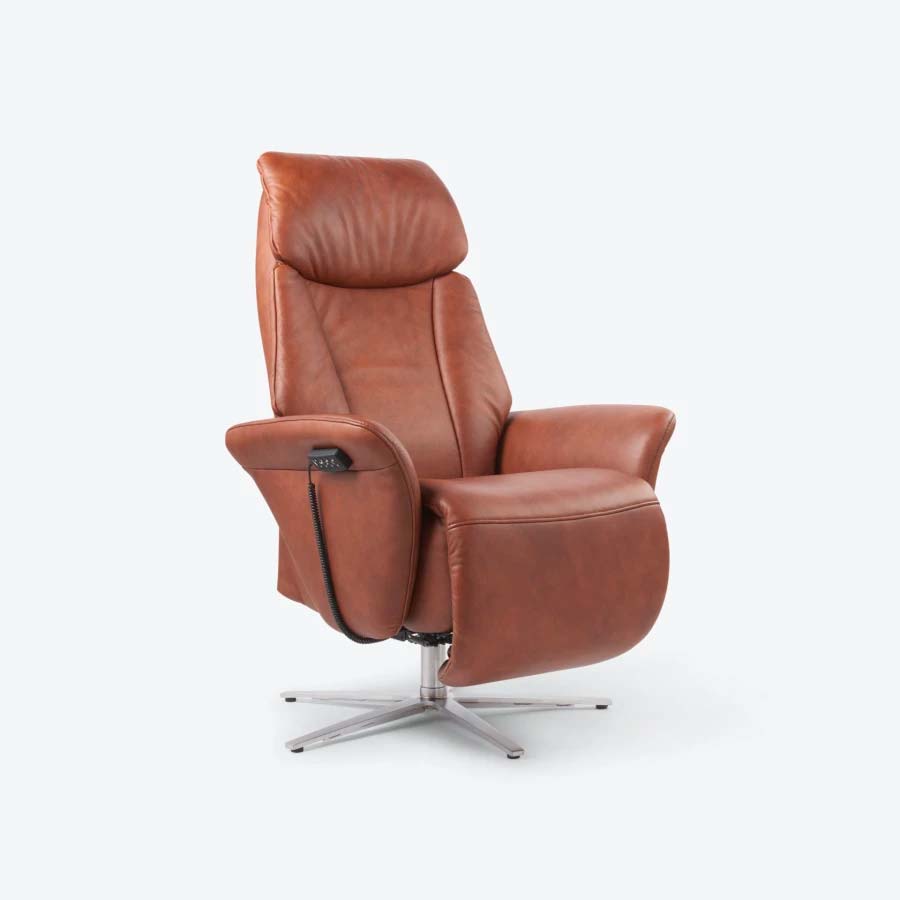 Deze comfortabele stoel beschikt over 4 motoren waarmee je de relaxstoel kunt besturen en instellen op de juiste houding.