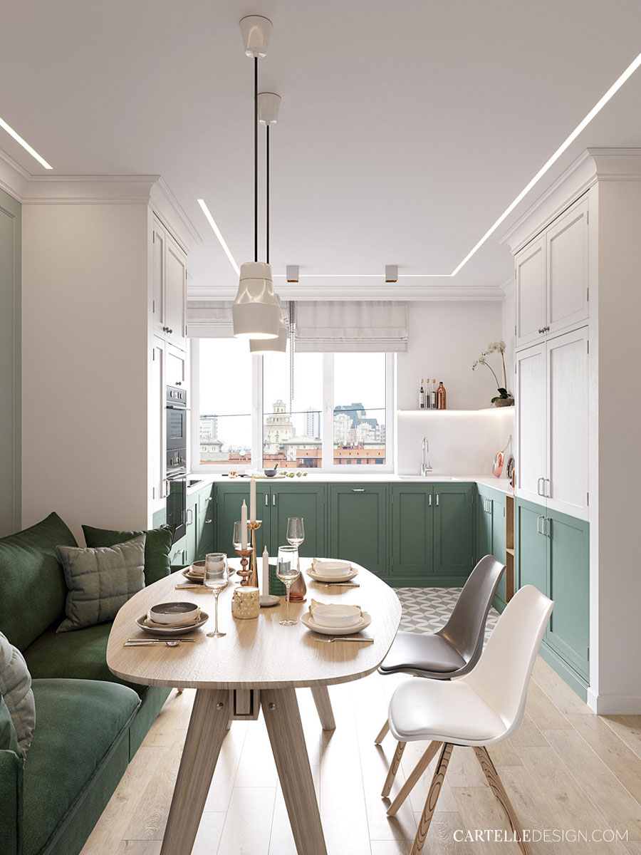 Leuke wit-groene woonkeuken! Leuke wit-groene woonkeuken!