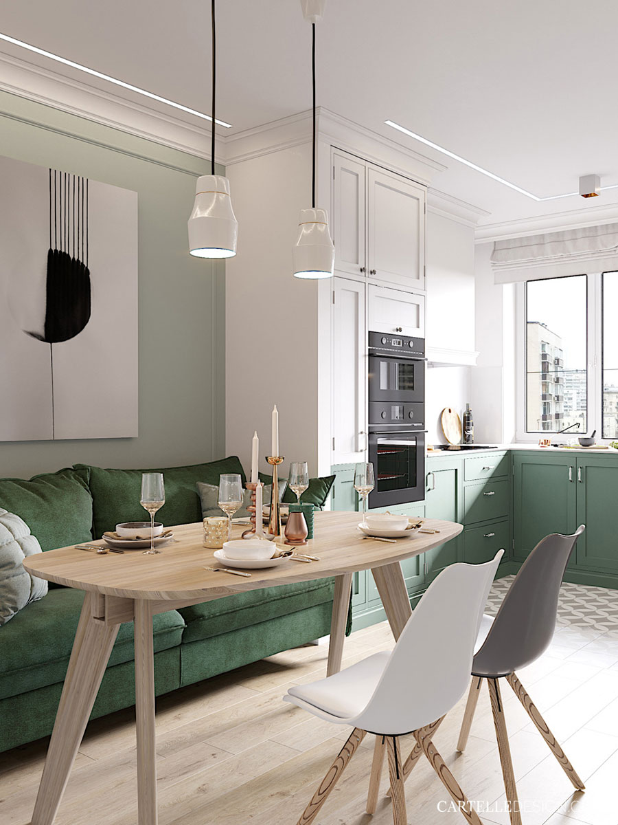 Leuke wit-groene woonkeuken! Leuke wit-groene woonkeuken!