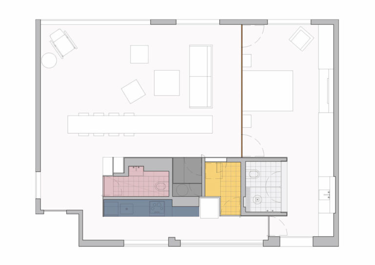 Licht en modern appartement door architect Andrea Helou