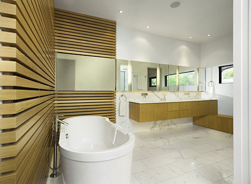 Luxe badkamer met hout