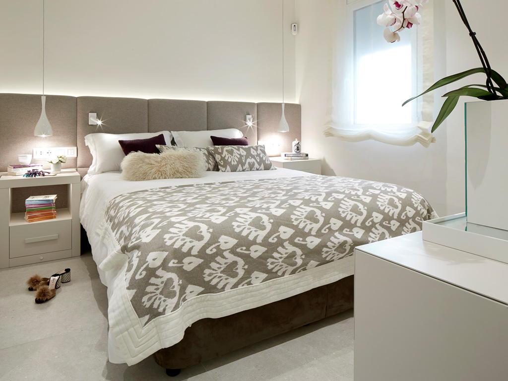 Luxe slaapkamer stijl met luxe voorzieningen