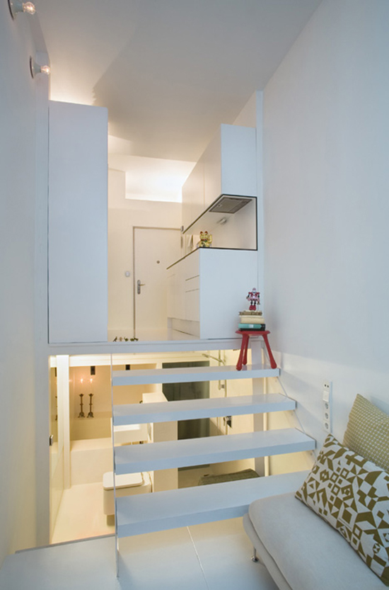 Een mini appartement in Madrid