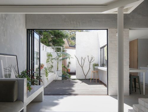 Minimalistische duurzame woning van beton