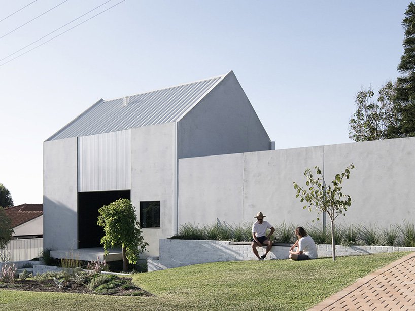 Minimalistische duurzame woning van beton