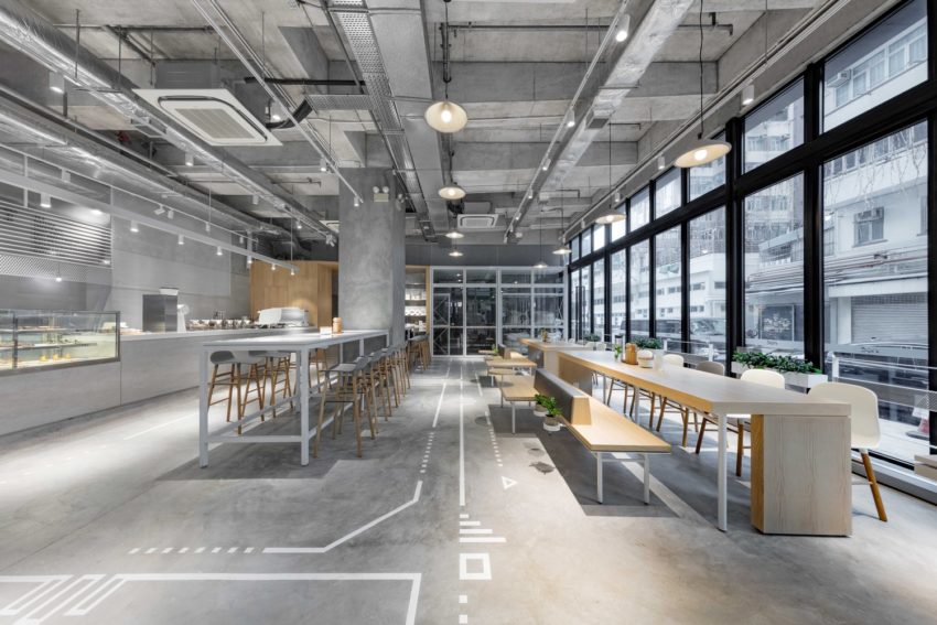 Modern industrieel boetiek café in Hong Kong Modern industrieel boetiek café in Hong Kong