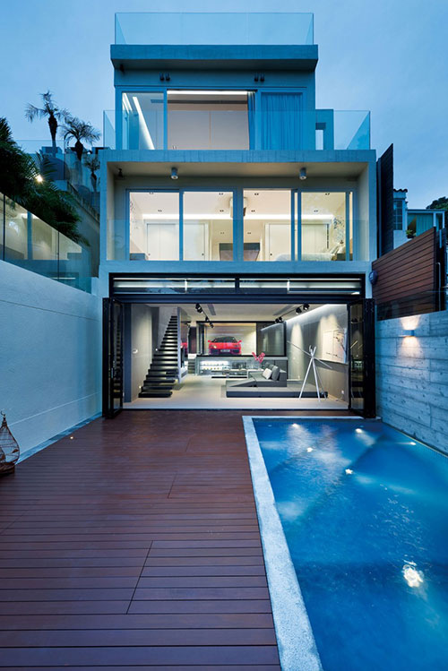 Luxe moderne woning in Hong Kong