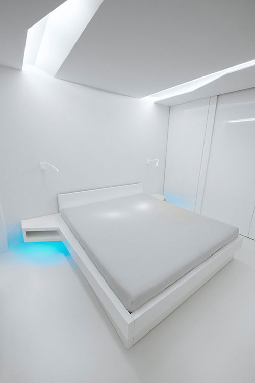 Moderne witte slaapkamer Moderne witte slaapkamer