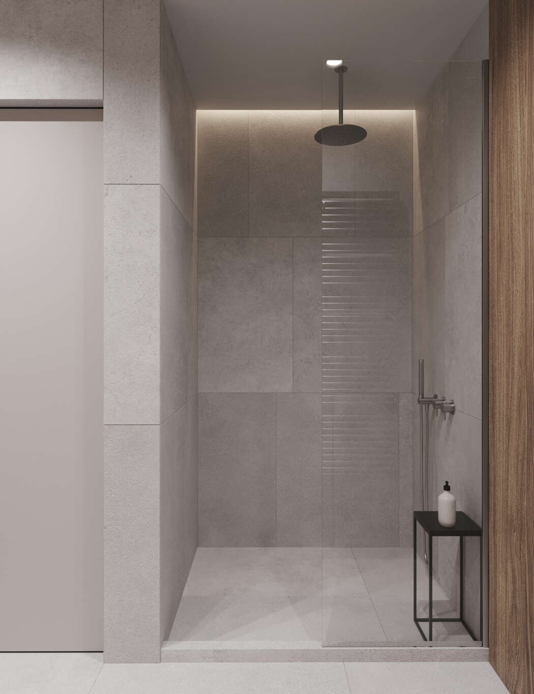 Mooie, strakke, moderne en minimalistische badkamer