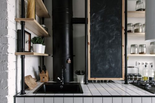 Open woonkamer in bijzondere keuken