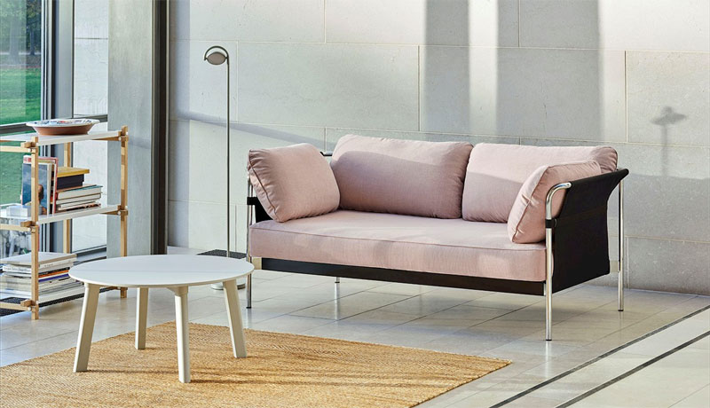 oud roze bank hay can sofa