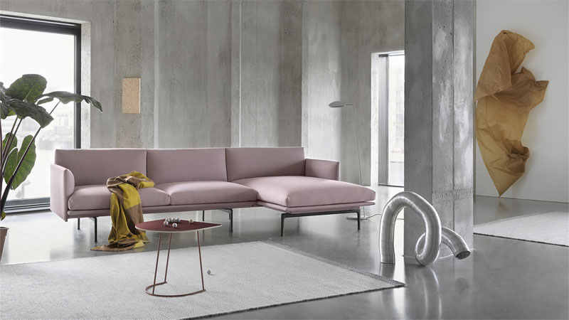 oud roze bank muuto outline