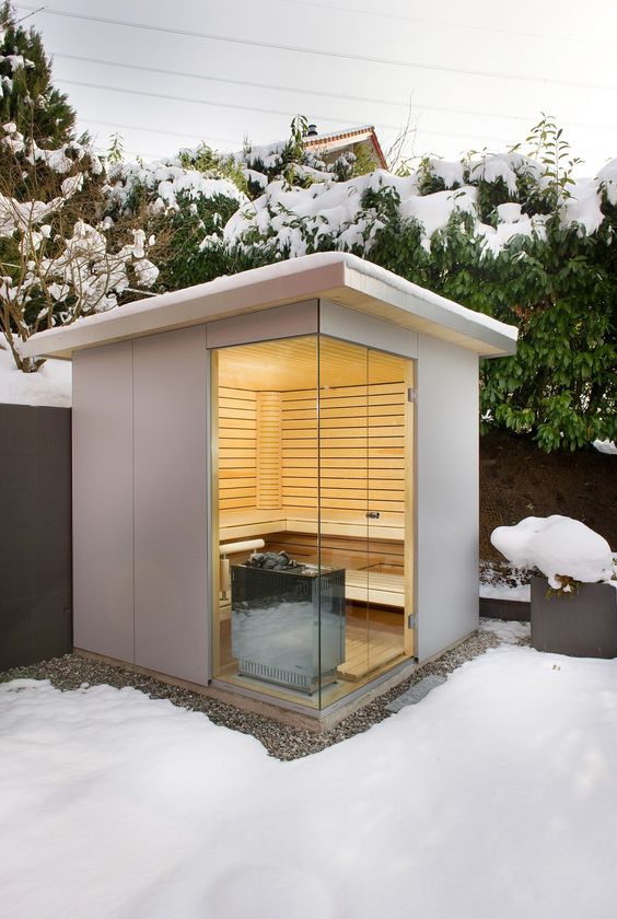 Sauna in de tuin