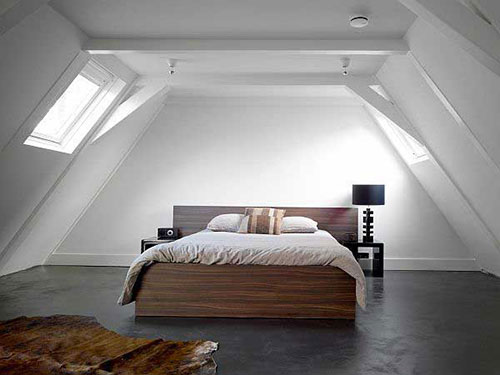 Slaapkamer op zolder