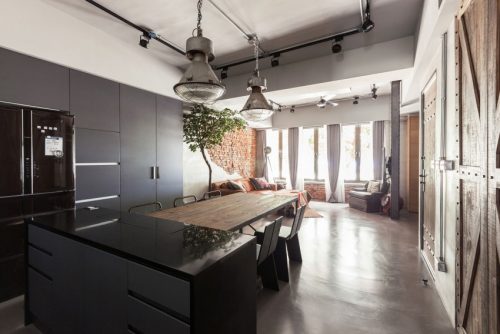 Stoere open keuken
