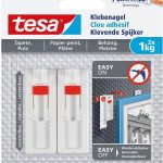 Tesa powerstrips verstelbare klevende spijker voor behang & pleisterwerk 1 kg. - 2 stuks - €5,89