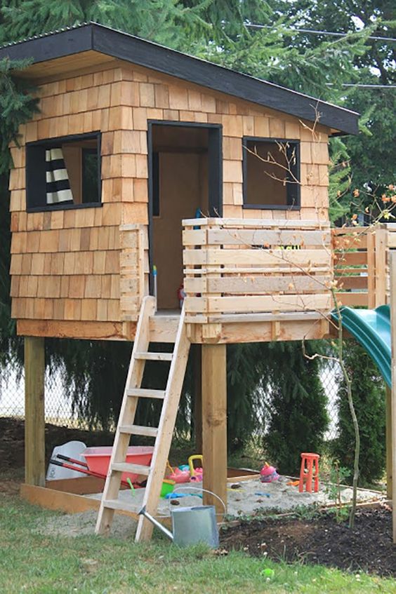Tuin ideeën boomhut