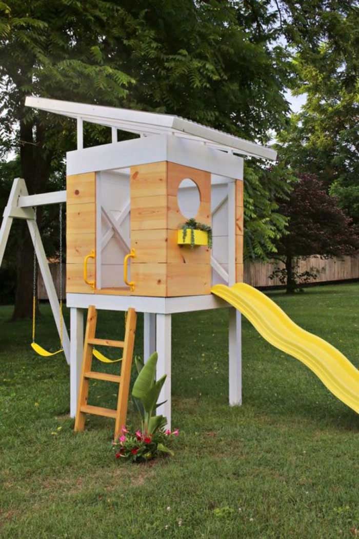 Tuin ideeën glijbaan