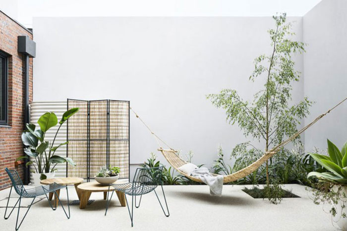 Tuin ideeën hangmat