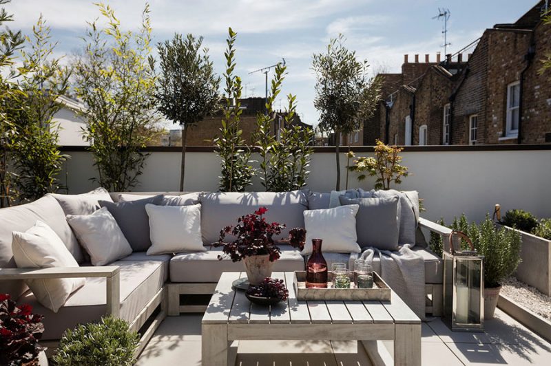 Tuin ideeën loungebank