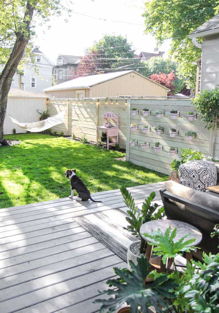 Tuin ideeën plantenwand