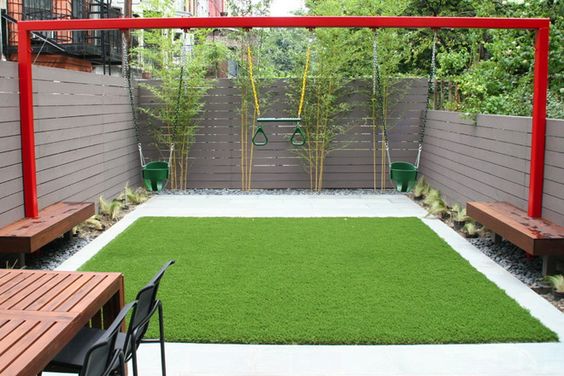 Tuin ideeën schommel