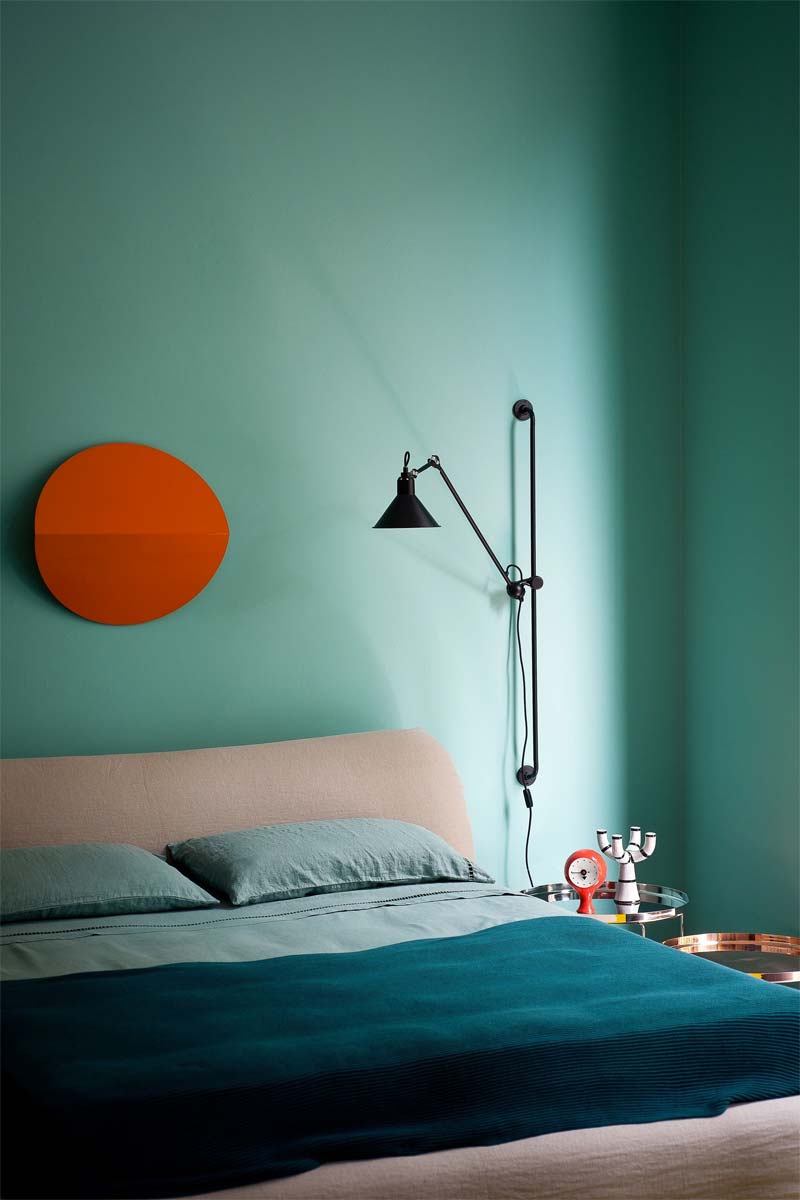 turquoise kleur interieur slaapkamer