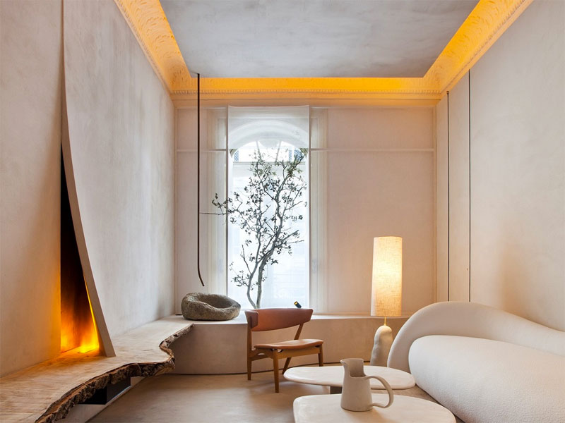 Dit prachtige wabi sabi interieur is ontworpen door interieurontwerp- en productontwerpstudio Lorna de Santos.