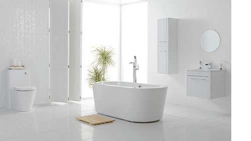 Witte badkamers voorbeelden