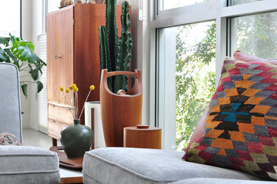 Woonkamer Met Retro Inrichting